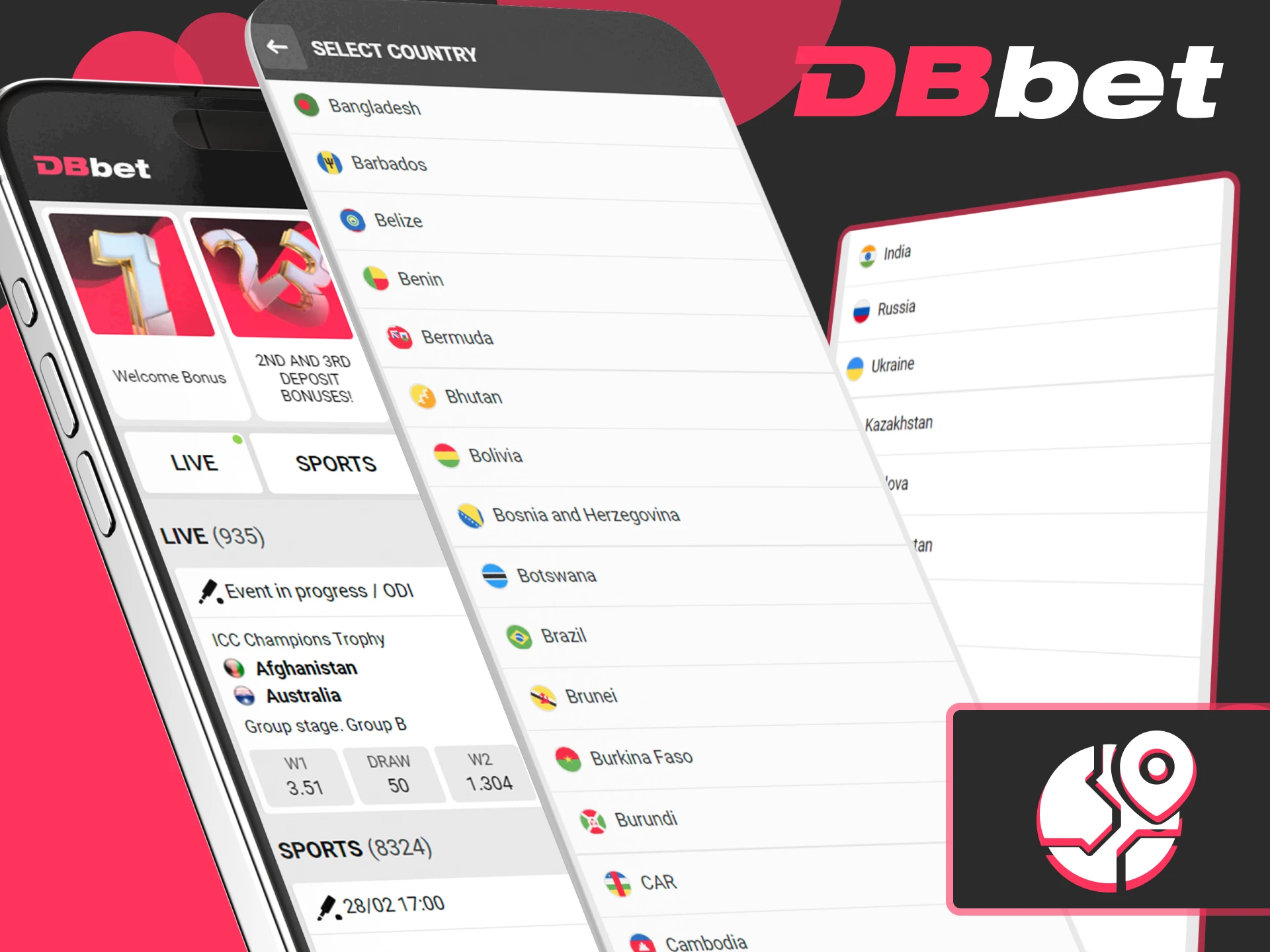 DBbet is available in locations where Curacao licenses are recognized.