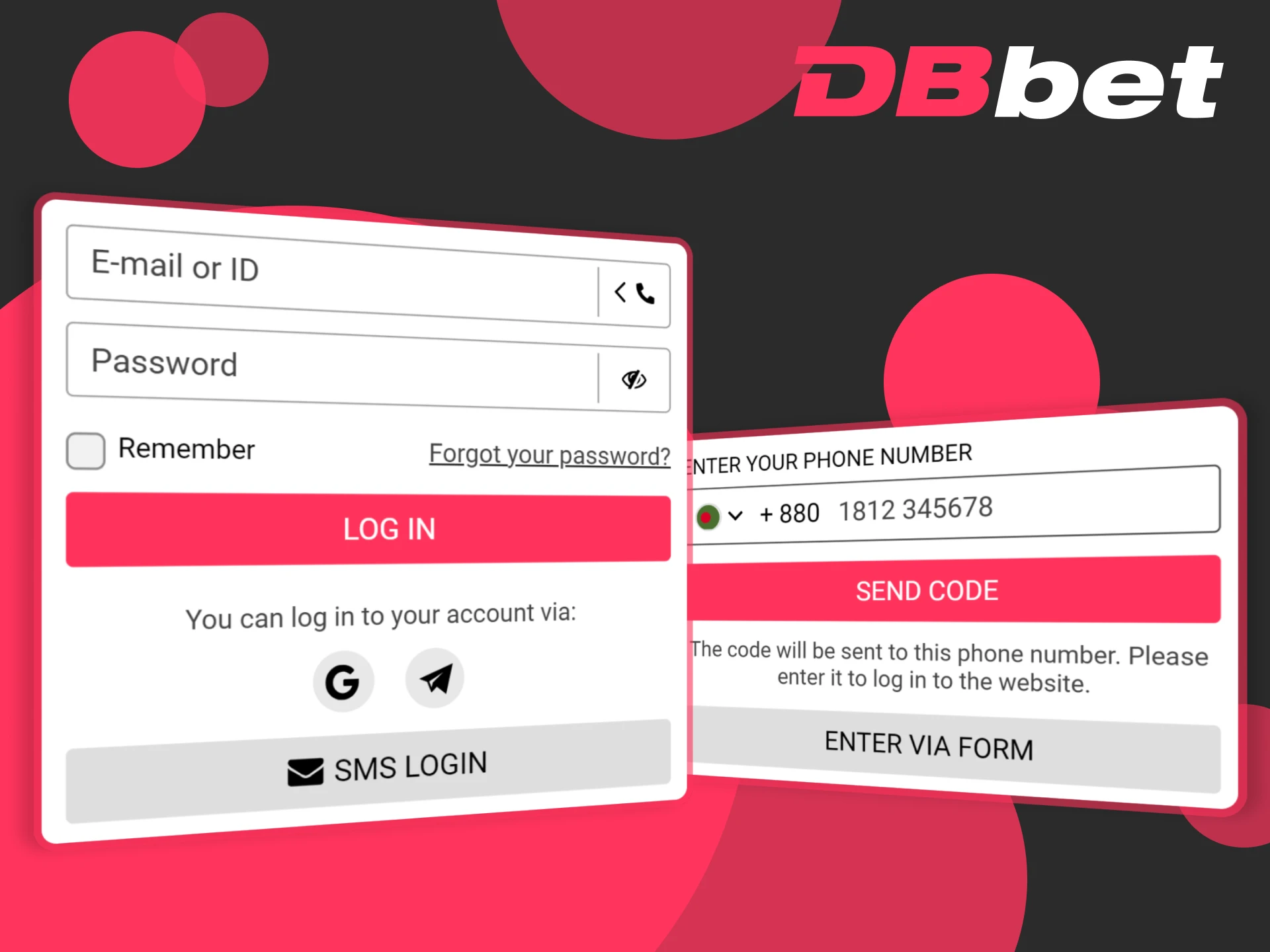 Login to your DBbet account by following these steps.