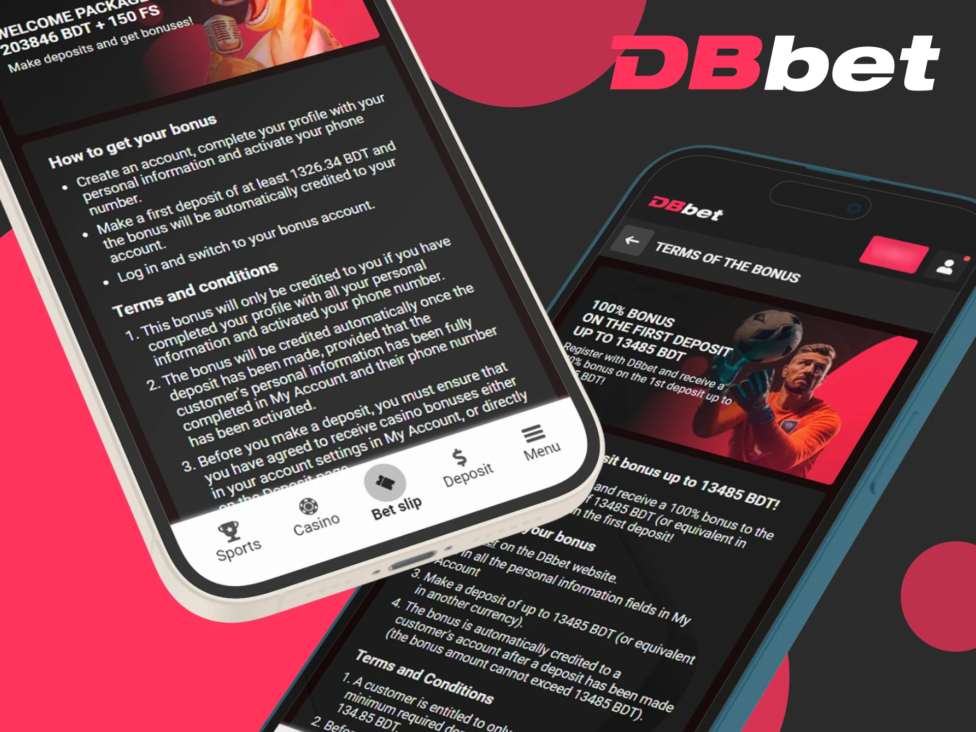 Get your DBbet bonus and withdraw your winnings.